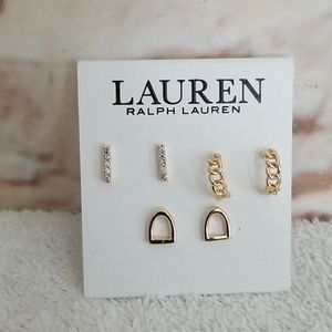 New Ralph Lauren Stud Earring Set (3)